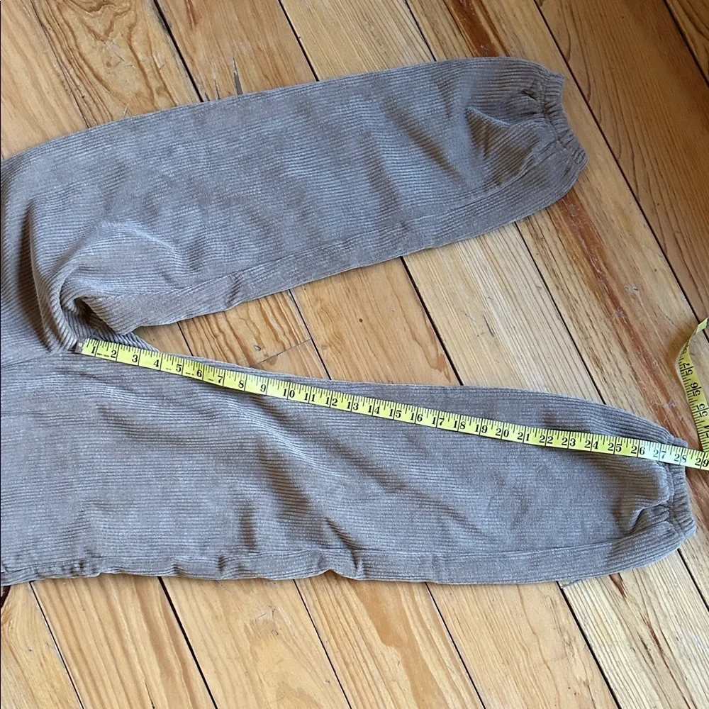 Sisters & Seekers Tan Lined Corduroy Joggers - Picture 7 of 8